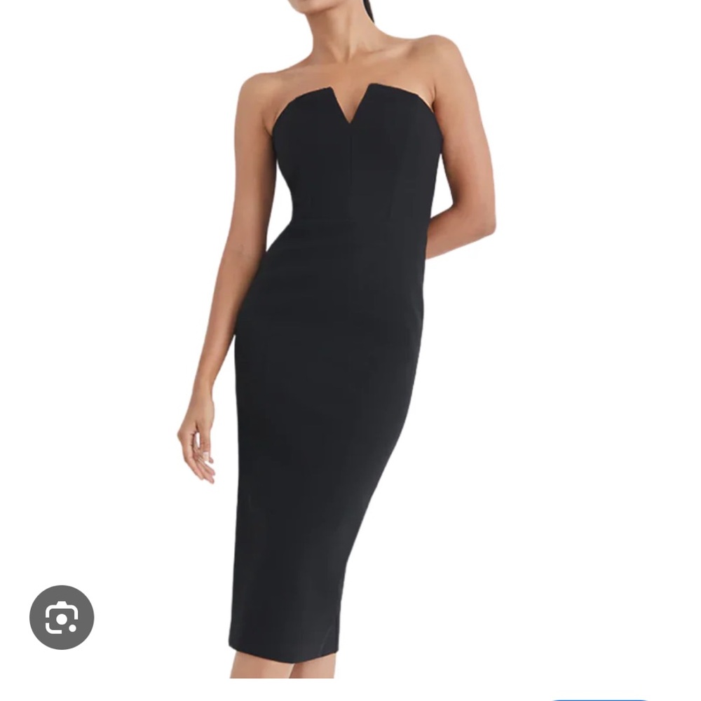 Veronica Beard Black Strapless Dress